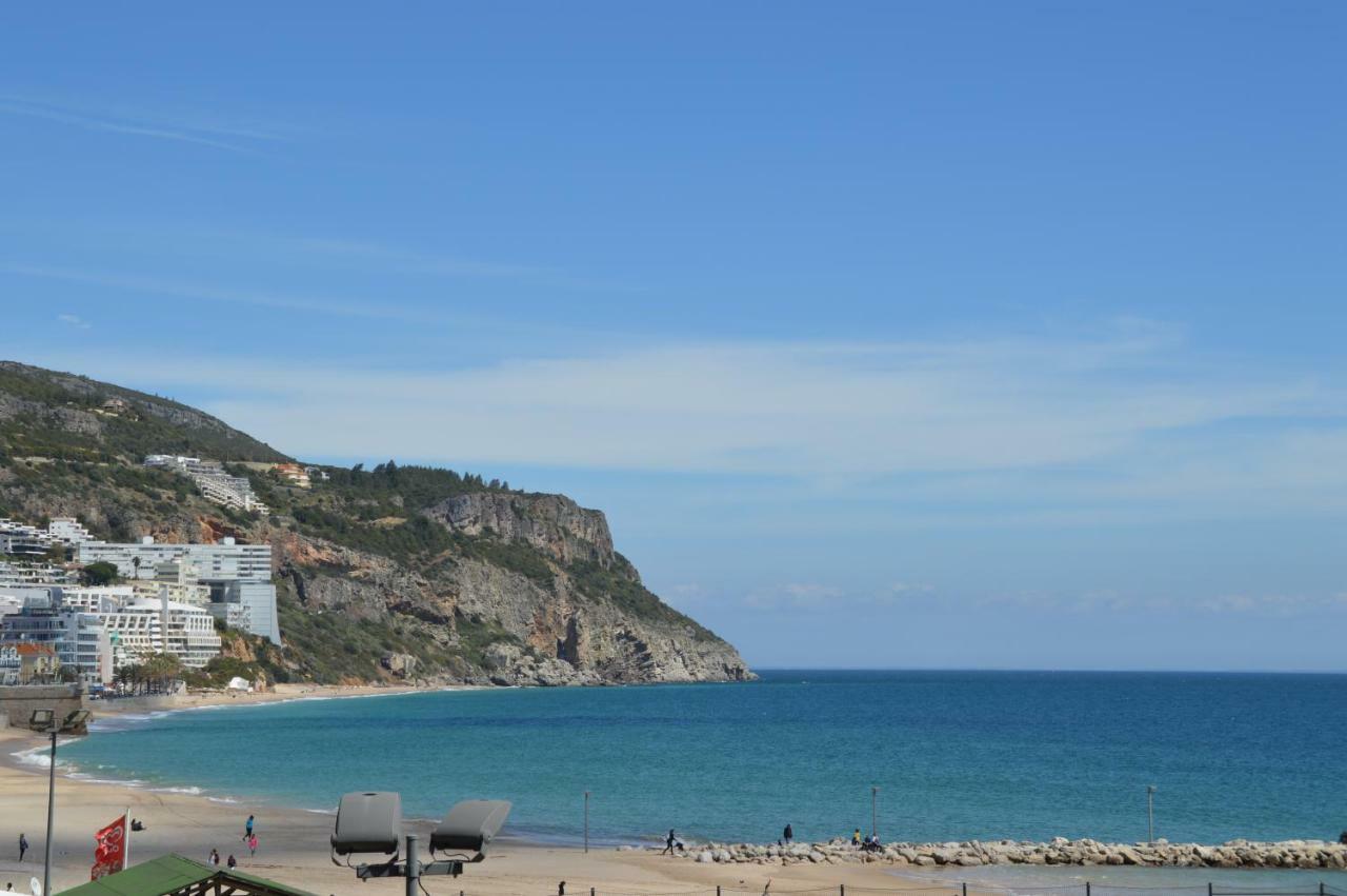 Amazing Beach & Pool Apartment With Garden Sesimbra Luaran gambar